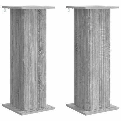 Plantenstandaard 2 pcs Grijs sonoma 30,5 x 30 x 80,5 cm