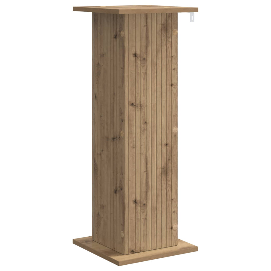 Plantenstandaard Artisanaal eiken 30,5 x 30 x 80,5 cm