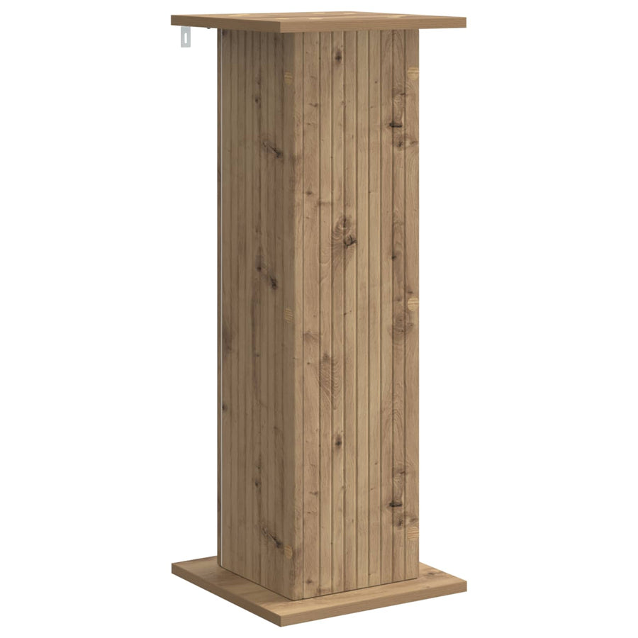Plantenstandaard 2 pcs Artisanaal eiken 30,5 x 30 x 80,5 cm