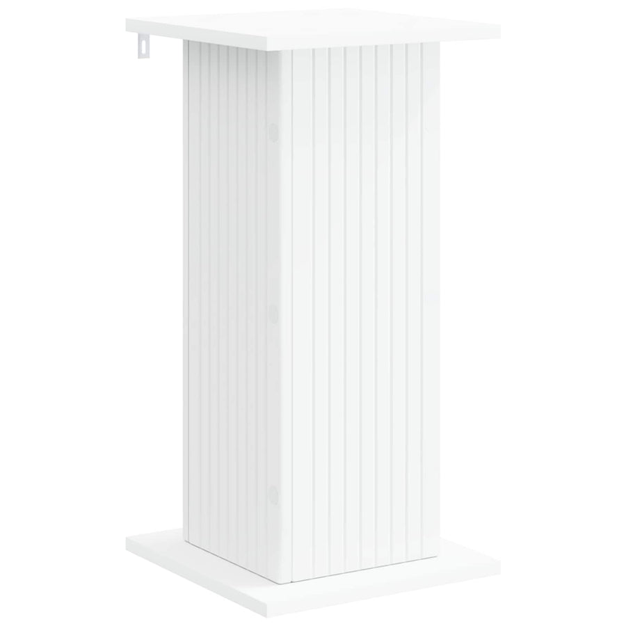 Plantenstandaard Wit 30,5 x 30 x 60,5 cm Bewerkt hout