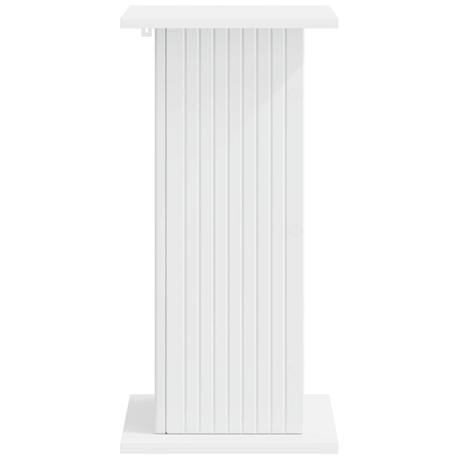 Plantenstandaard Wit 30,5 x 30 x 60,5 cm Bewerkt hout