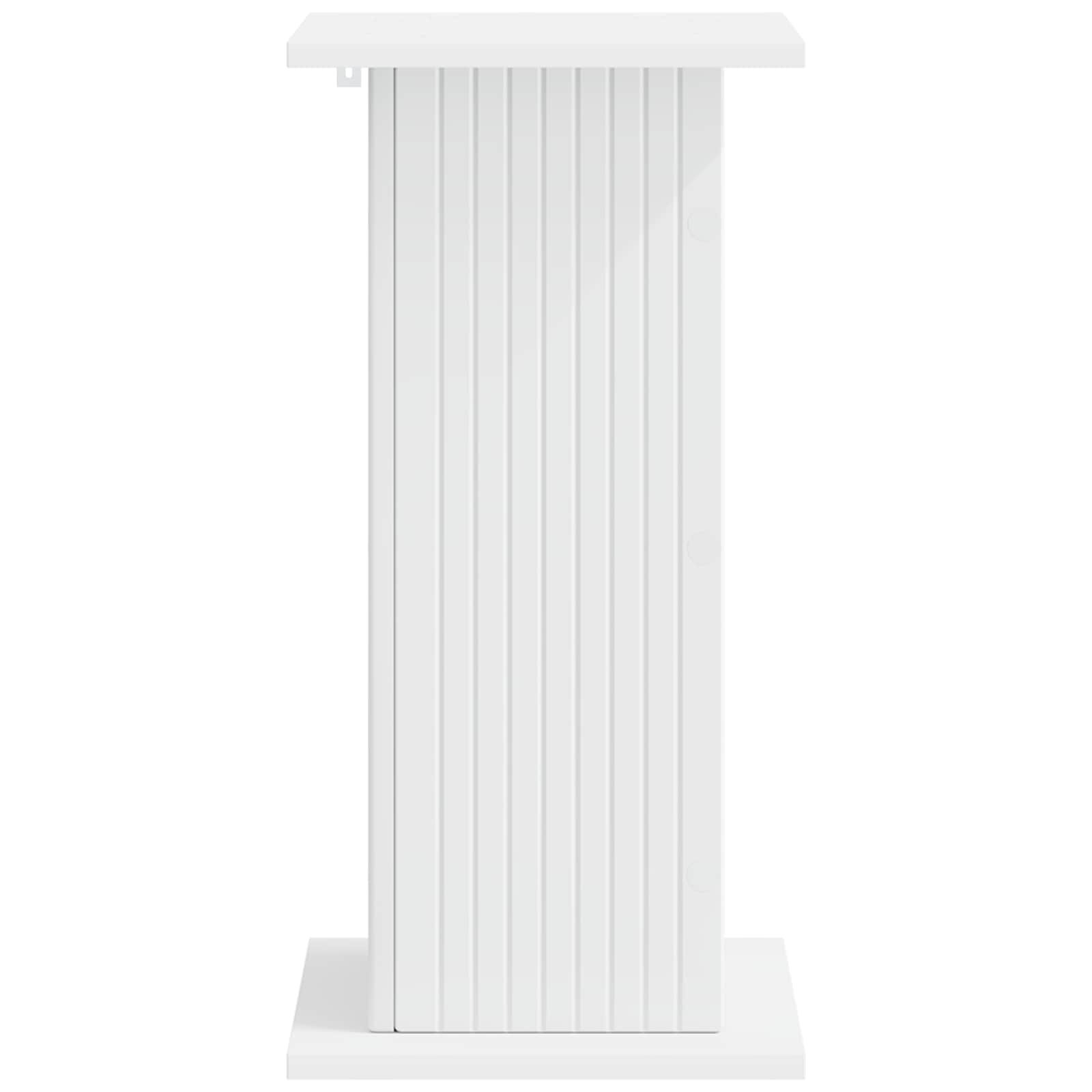Plantenstandaard 2 pcs Wit 30,5 x 30 x 60,5 cm Bewerkt hout