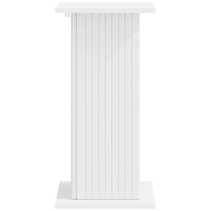 Plantenstandaard 2 pcs Wit 30,5 x 30 x 60,5 cm Bewerkt hout