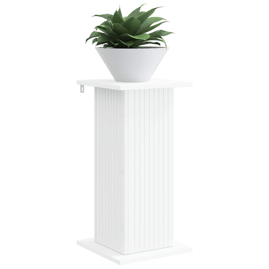 Plantenstandaard 2 pcs Wit 30,5 x 30 x 60,5 cm Bewerkt hout