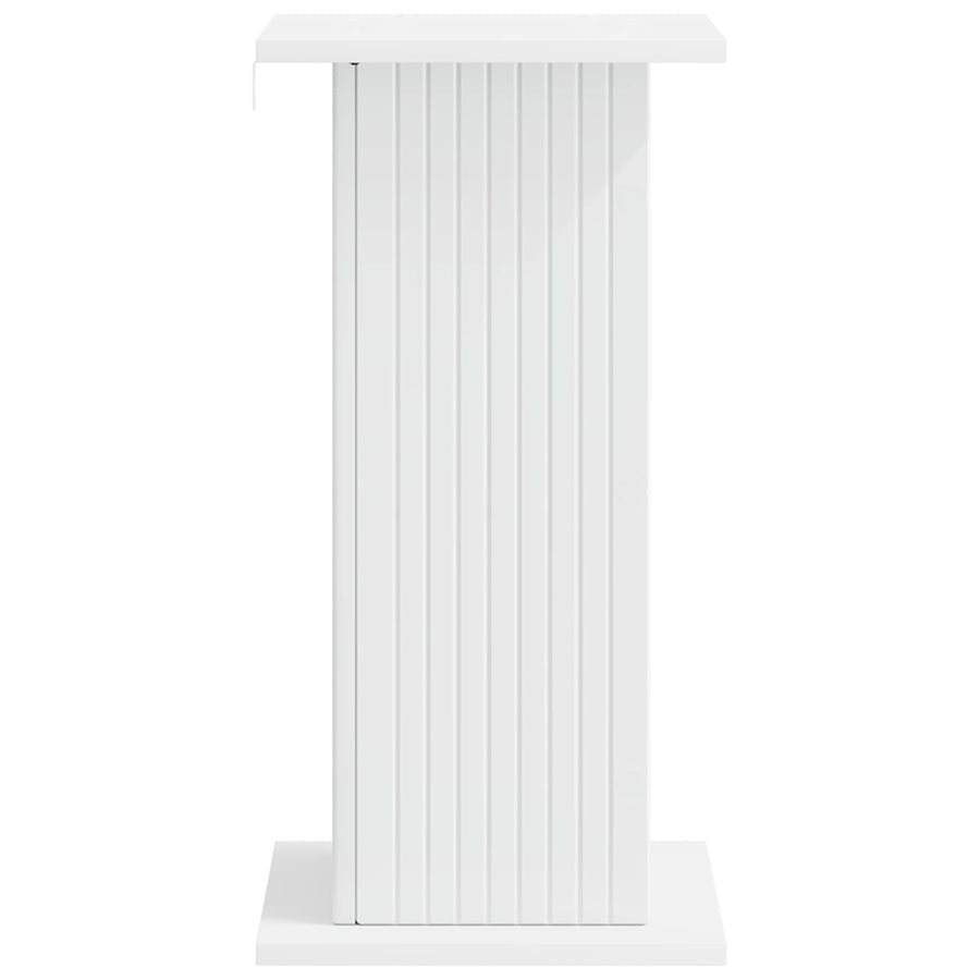 Plantenstandaard 2 pcs Wit 30,5 x 30 x 60,5 cm Bewerkt hout