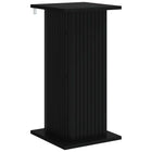 Plantenstandaard 30,5x30x60,5 cm zwart bewerkt hout