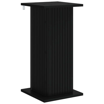 Plantenstandaard Zwart 30,5 x 30 x 60,5 cm Bewerkt hout