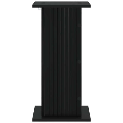 Plantenstandaard Zwart 30,5 x 30 x 60,5 cm Bewerkt hout