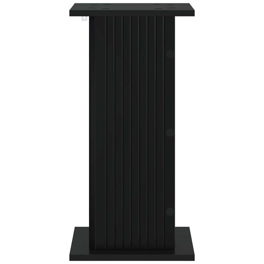 Plantenstandaard Zwart 30,5 x 30 x 60,5 cm Bewerkt hout