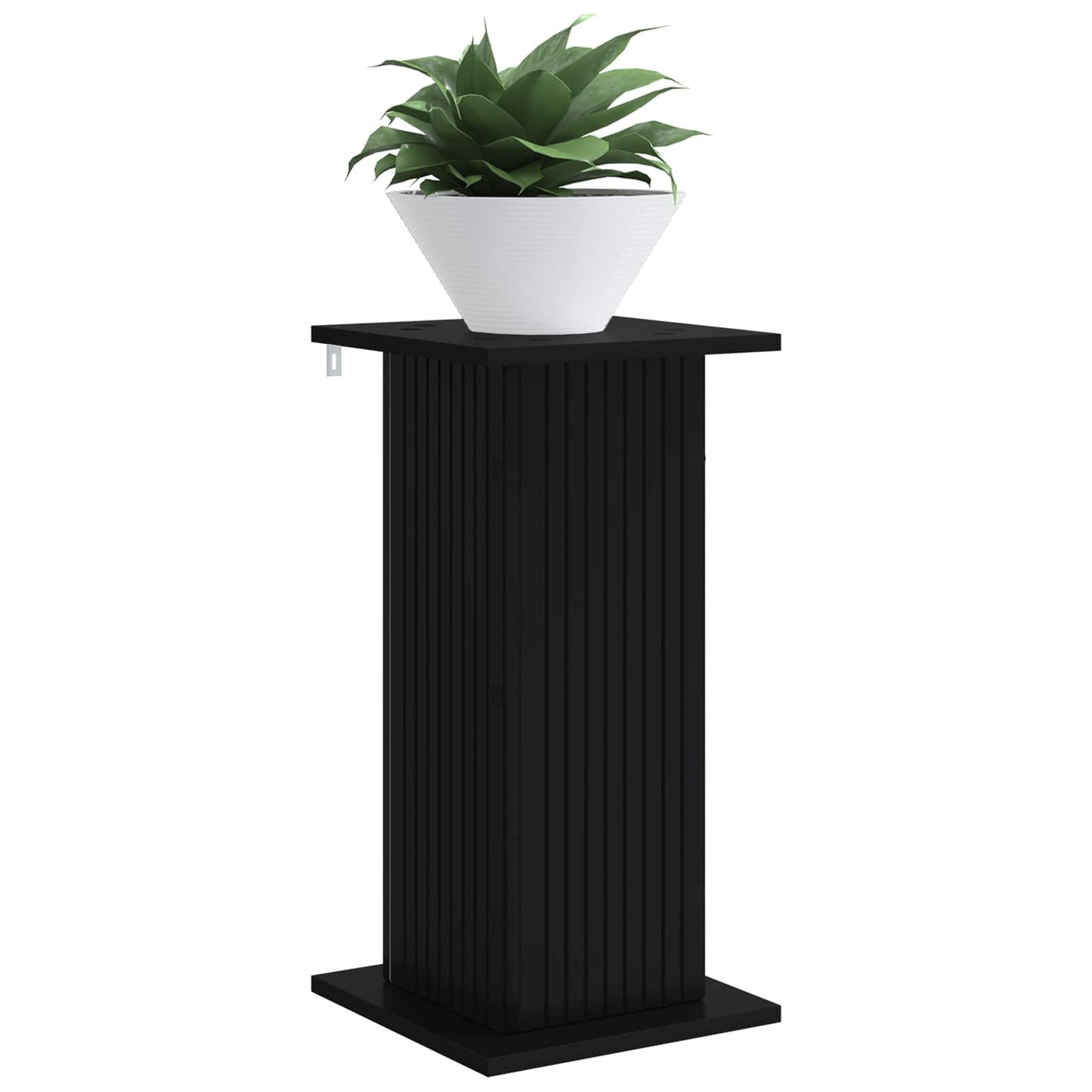 Plantenstandaard Zwart 30,5 x 30 x 60,5 cm Bewerkt hout