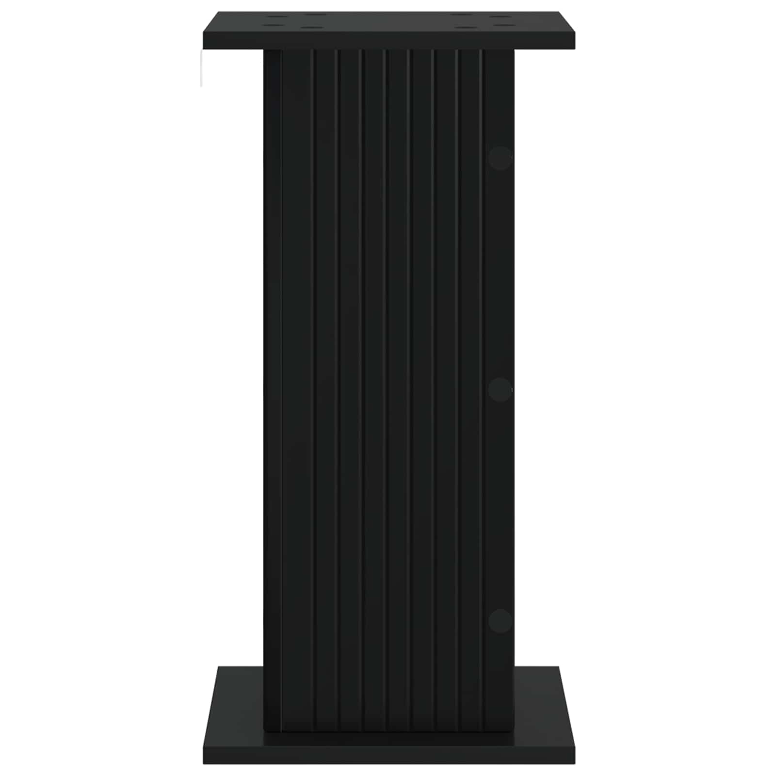 Plantenstandaard Zwart 30,5 x 30 x 60,5 cm Bewerkt hout