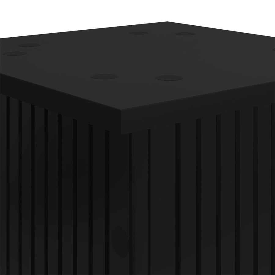 Plantenstandaard 2 pcs Zwart 30,5 x 30 x 60,5 cm Bewerkt hout