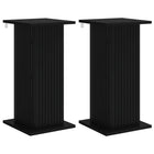 Plantenstandaard set van 2 zwart 30,5x30x60,5 cm