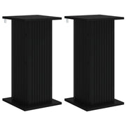 Plantenstandaard set van 2 zwart 30,5x30x60,5 cm