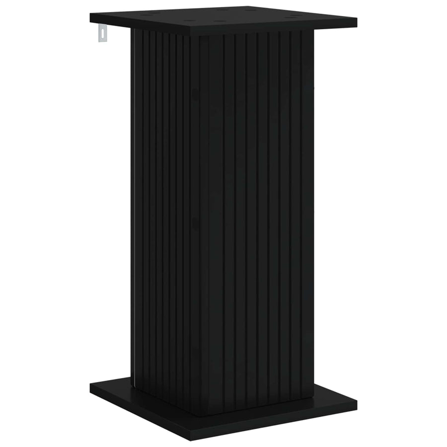 Plantenstandaard 2 pcs Zwart 30,5 x 30 x 60,5 cm Bewerkt hout