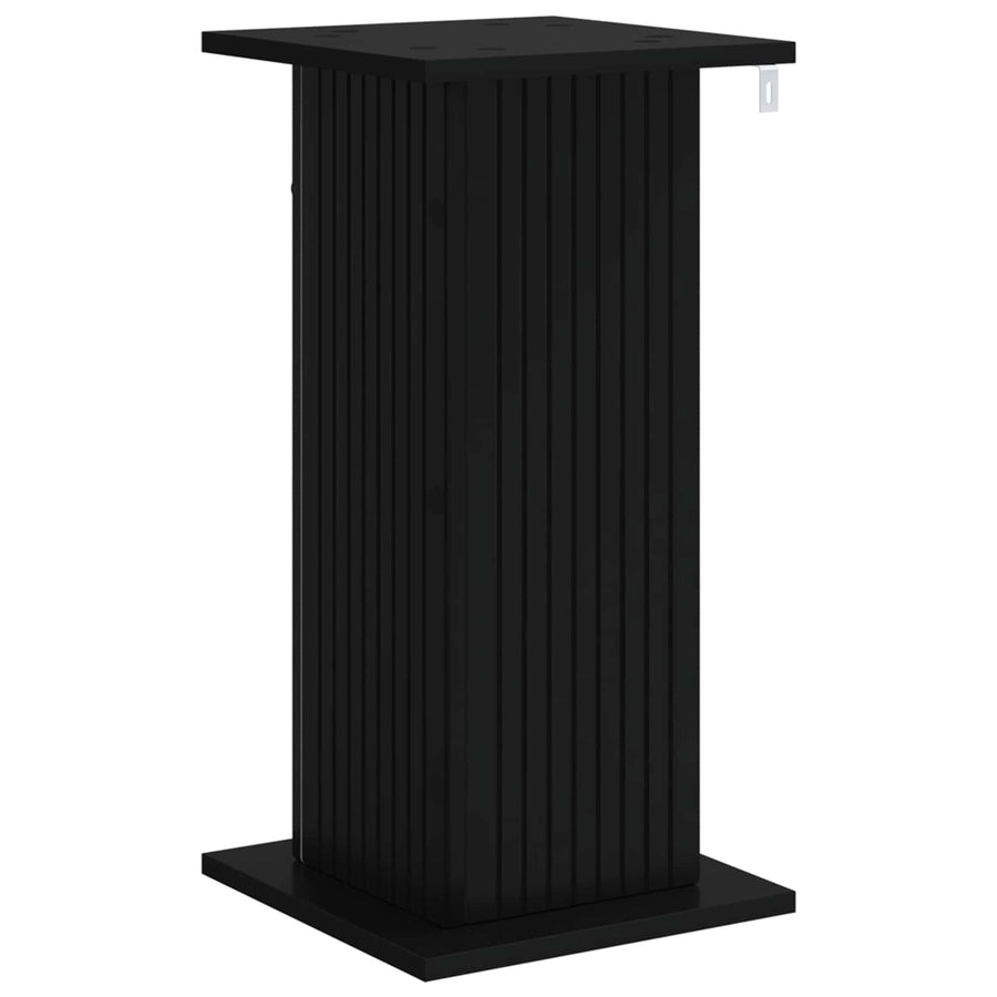 Plantenstandaard 2 pcs Zwart 30,5 x 30 x 60,5 cm Bewerkt hout