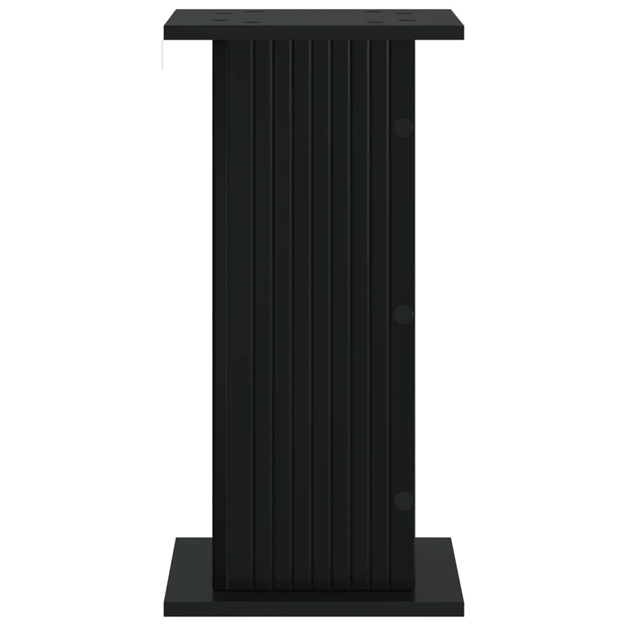 Plantenstandaard 2 pcs Zwart 30,5 x 30 x 60,5 cm Bewerkt hout