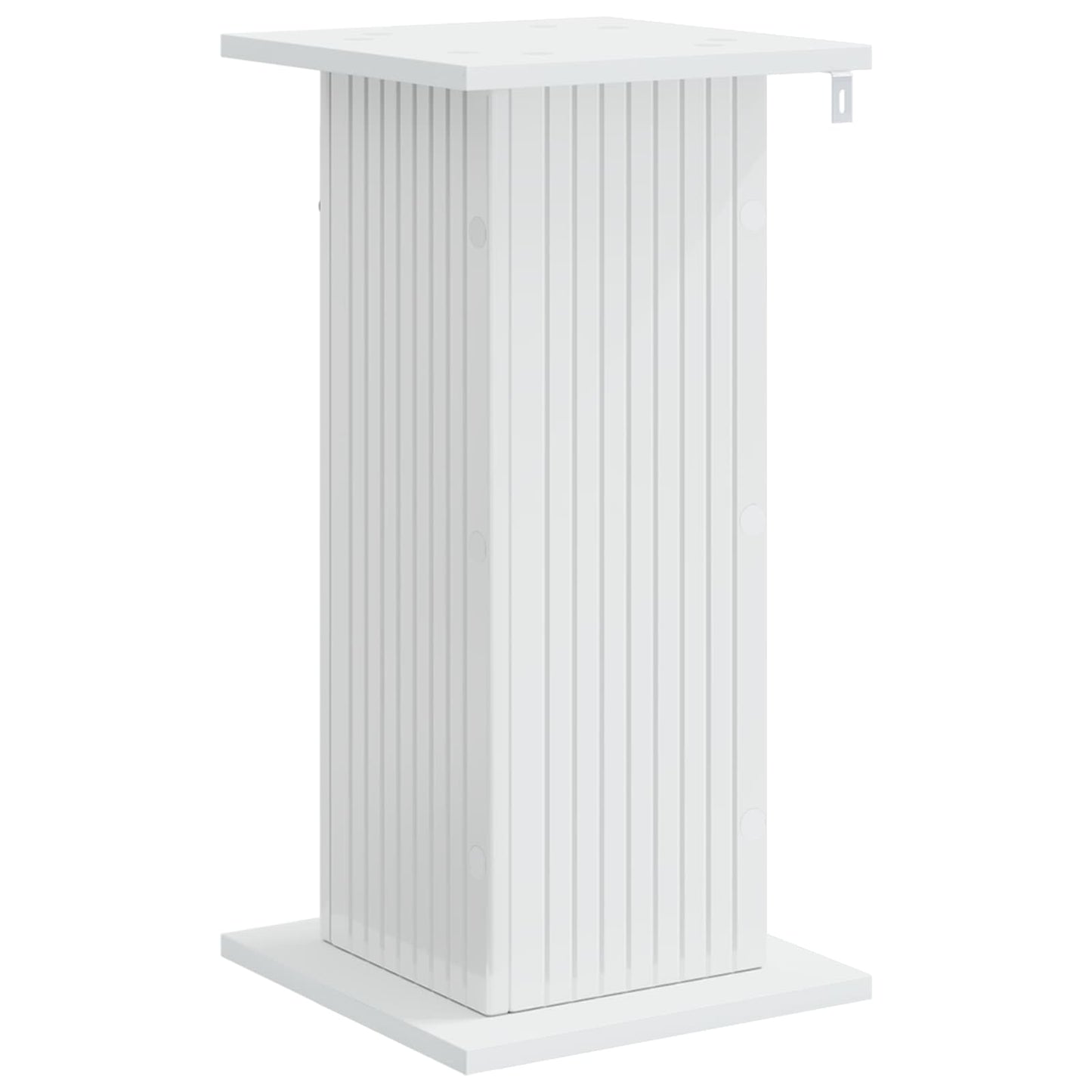 Plantenstandaard Hoogglans Wit 30,5 x 30 x 60,5 cm Bewerkt hout