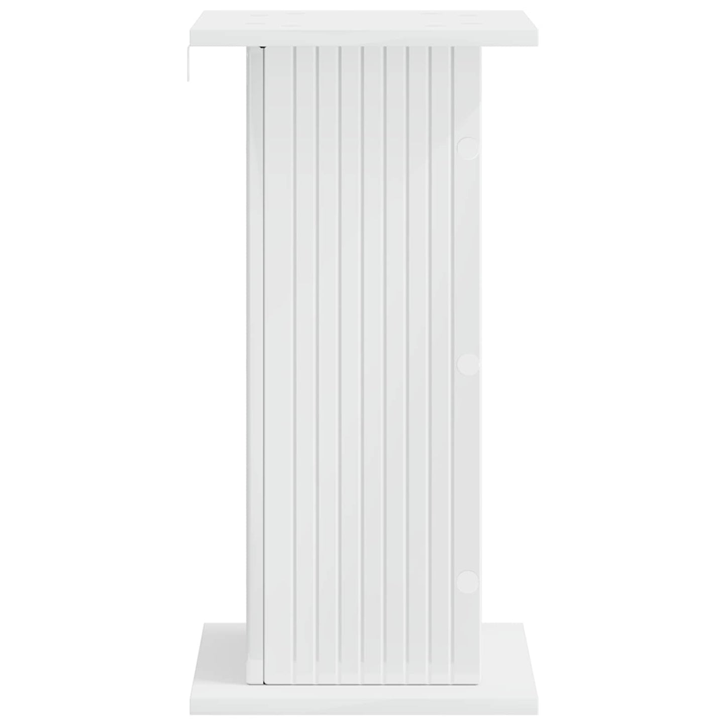 Plantenstandaard Hoogglans Wit 30,5 x 30 x 60,5 cm Bewerkt hout