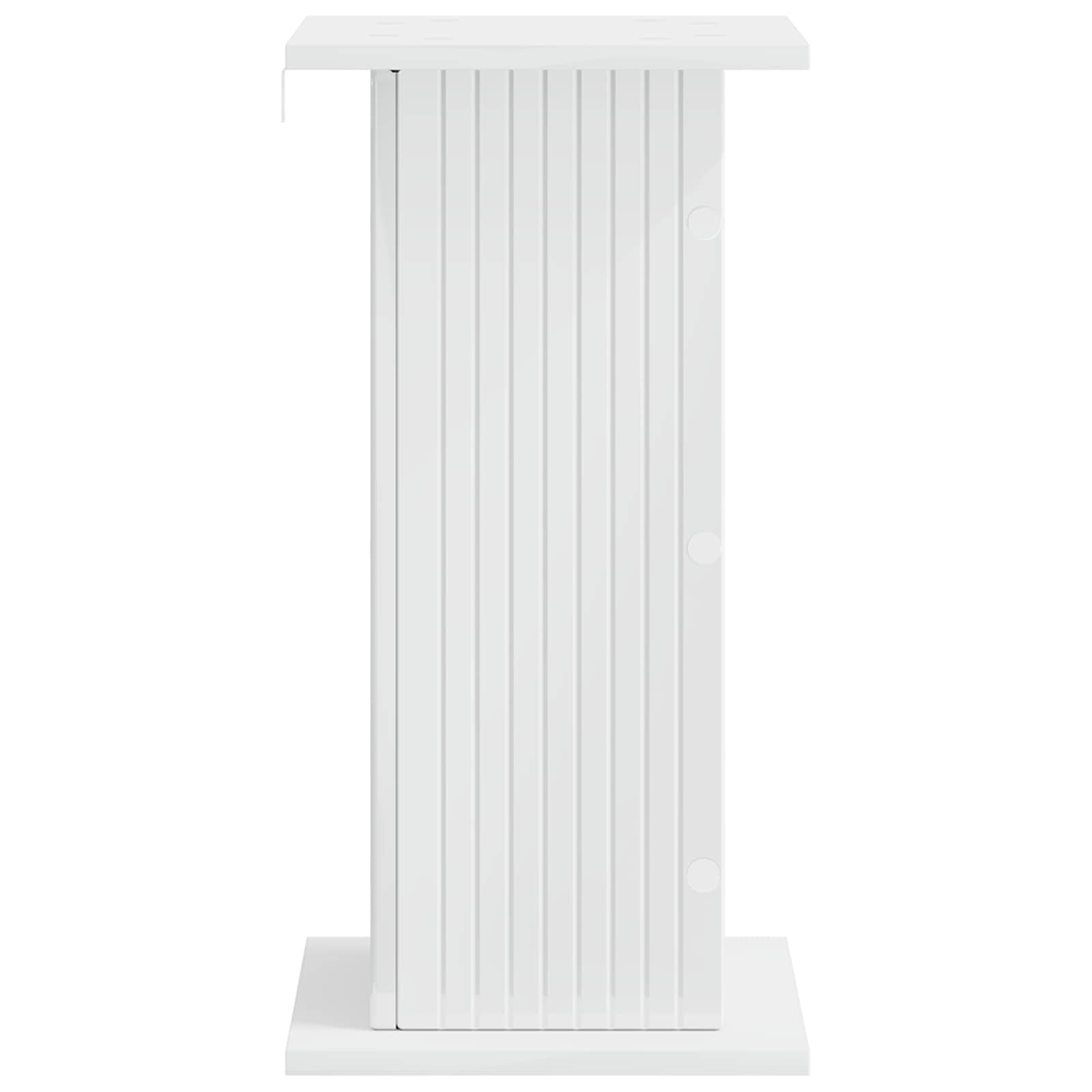 Plantenstandaard Hoogglans Wit 30,5 x 30 x 60,5 cm Bewerkt hout