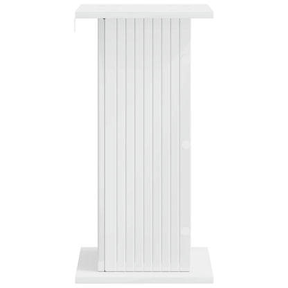 Plantenstandaard Hoogglans Wit 30,5 x 30 x 60,5 cm Bewerkt hout