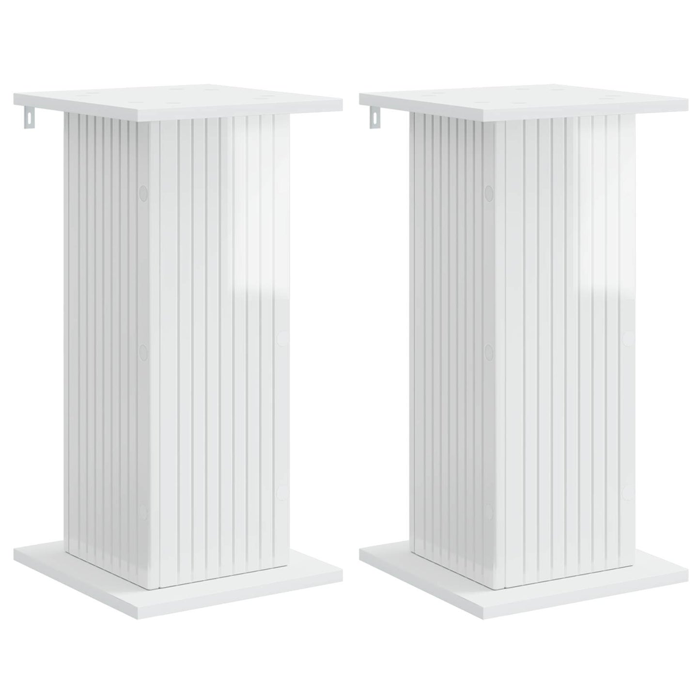 Plantenstandaard 2 pcs Hoogglans Wit 30,5 x 30 x 60,5 cm