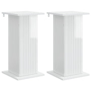 Plantenstandaard set van 2 hoogglans wit 30,5x30x60,5 cm