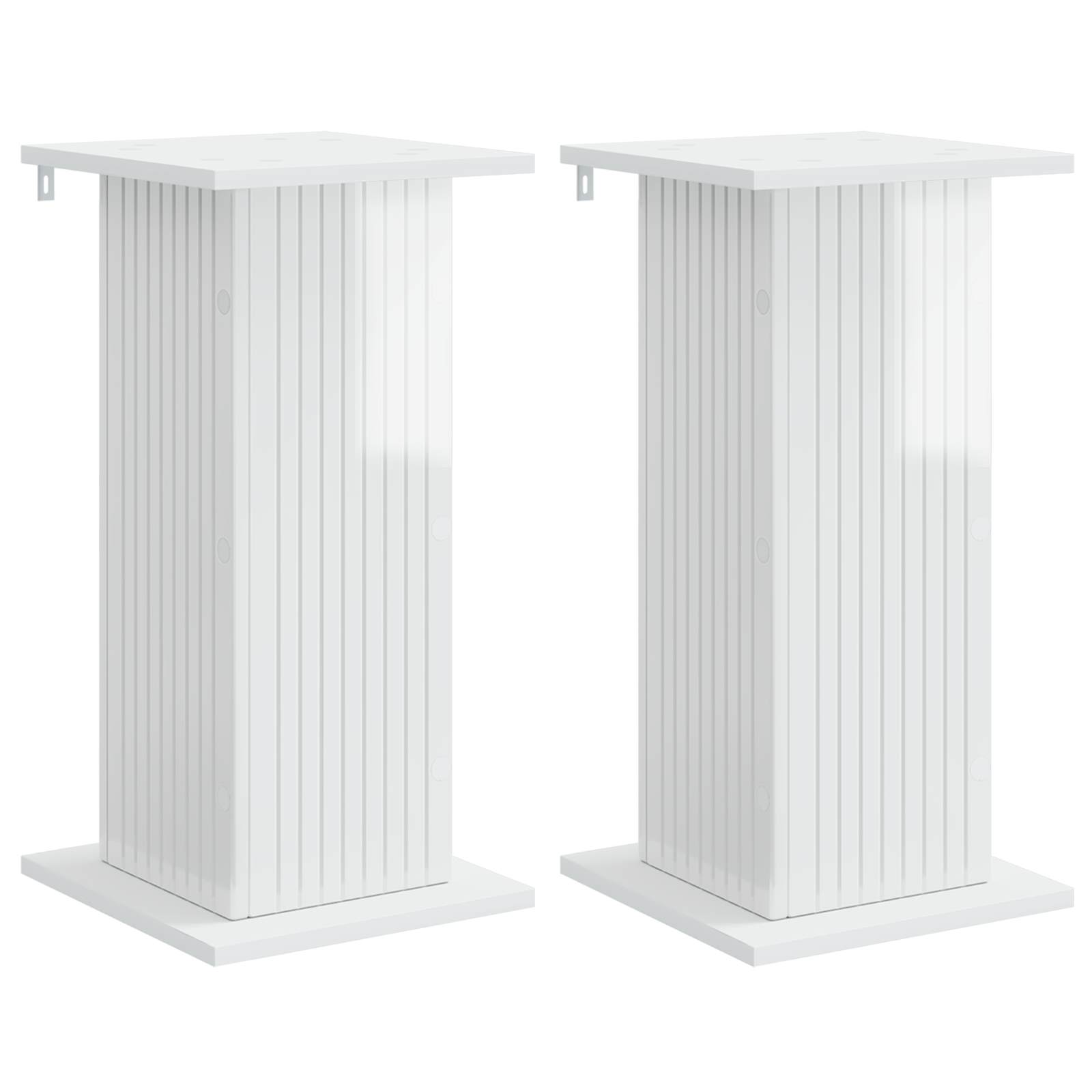 Plantenstandaard 2 pcs Hoogglans Wit 30,5 x 30 x 60,5 cm