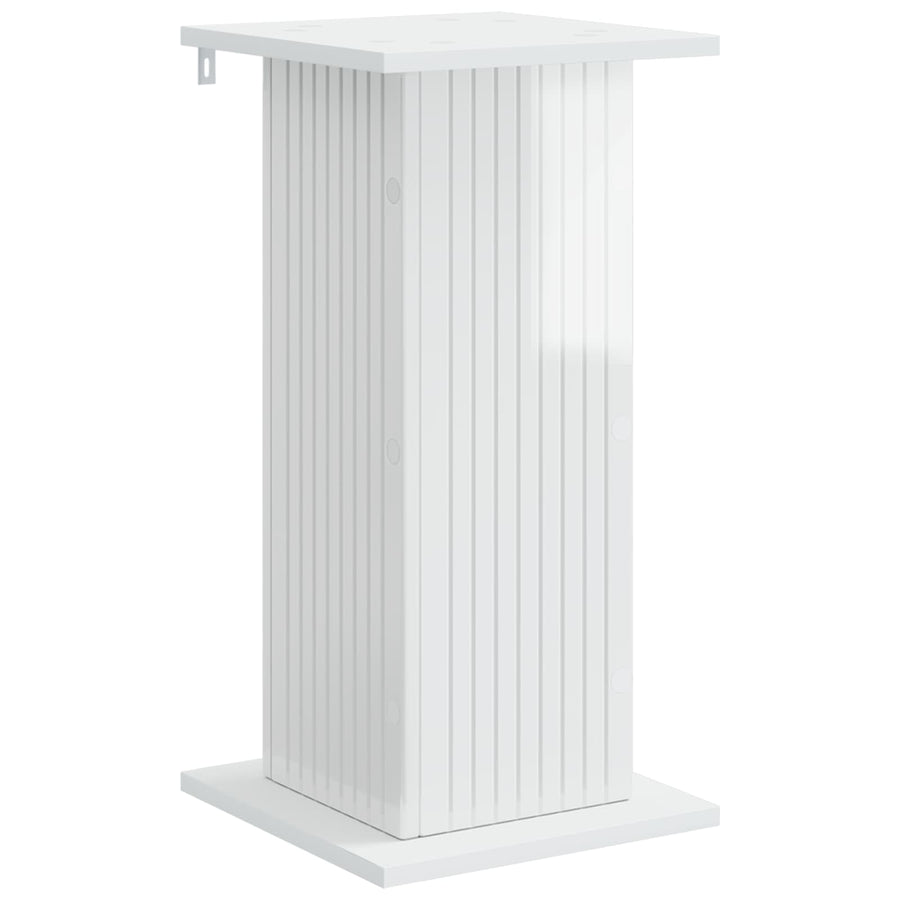 Plantenstandaard 2 pcs Hoogglans Wit 30,5 x 30 x 60,5 cm