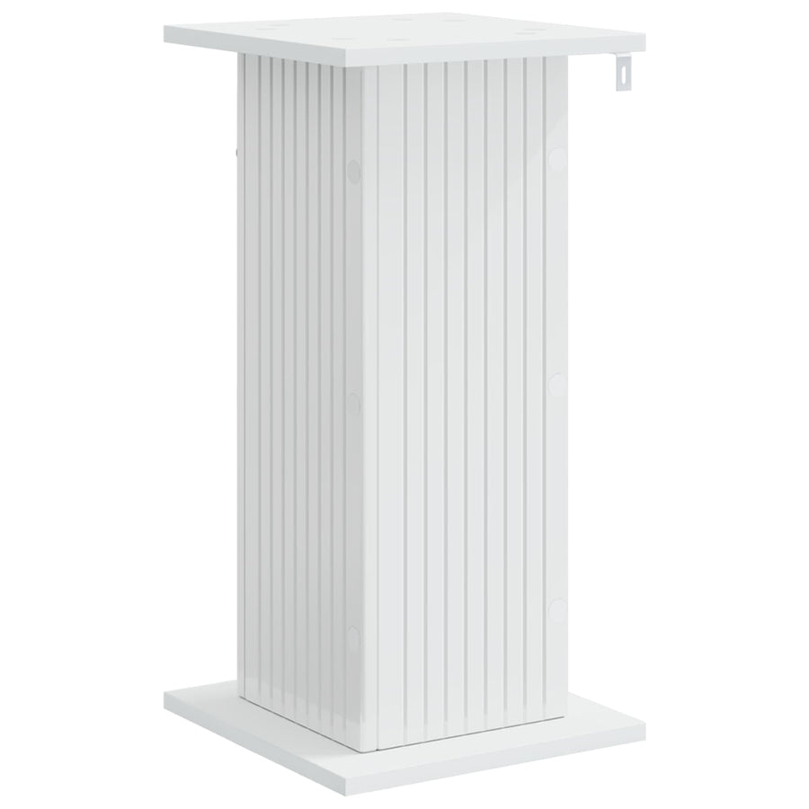 Plantenstandaard 2 pcs Hoogglans Wit 30,5 x 30 x 60,5 cm