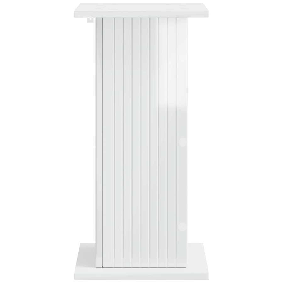 Plantenstandaard 2 pcs Hoogglans Wit 30,5 x 30 x 60,5 cm