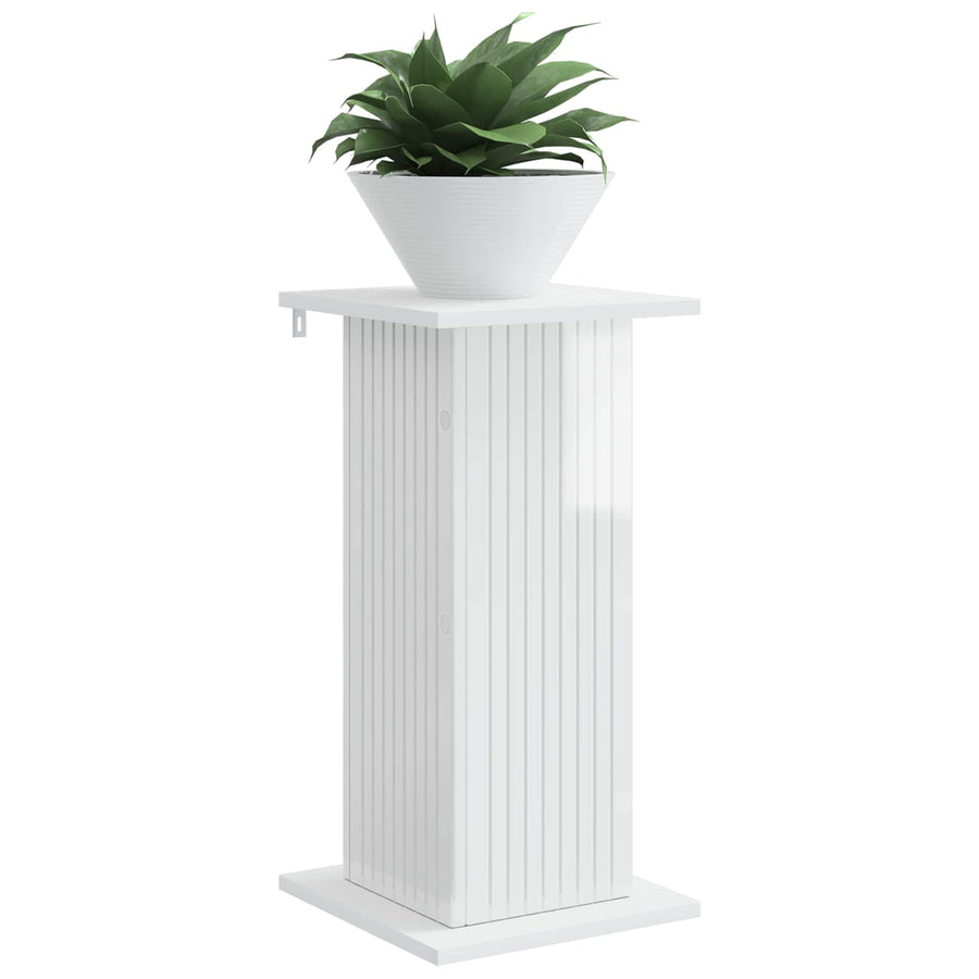 Plantenstandaard 2 pcs Hoogglans Wit 30,5 x 30 x 60,5 cm