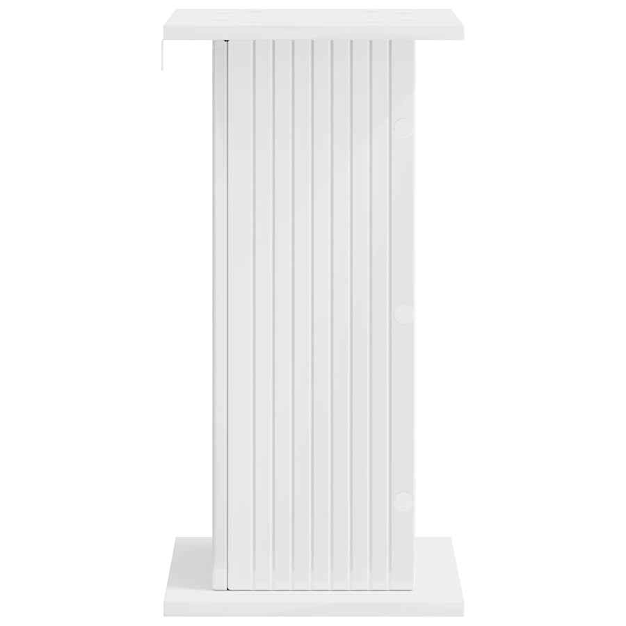 Plantenstandaard 2 pcs Hoogglans Wit 30,5 x 30 x 60,5 cm