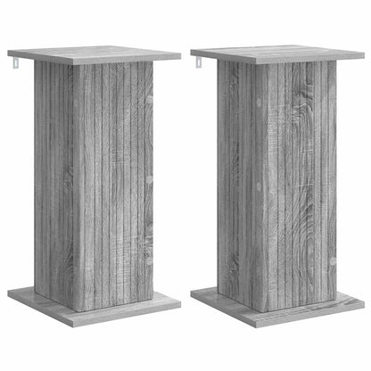 Plantenstandaard 2 pcs Grijs sonoma 30,5 x 30 x 60,5 cm