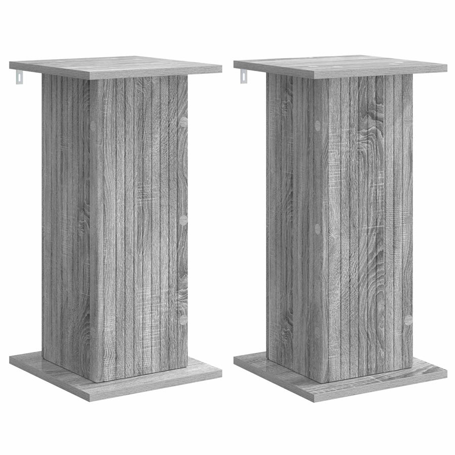 Plantenstandaard 2 pcs Grijs sonoma 30,5 x 30 x 60,5 cm