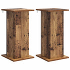 Plant stand 2 pcs Old wood 30.5 x 30 x 60.5 cm