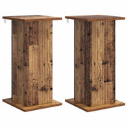 Plantenstandaard 2 stuks oud hout 30,5x30x60,5 cm