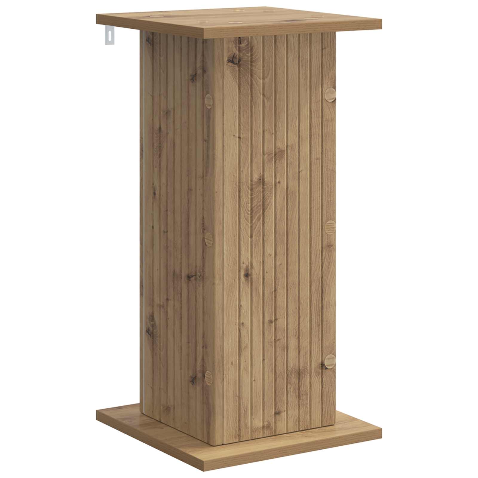 Plantenstandaard Artisanaal eiken 30,5 x 30 x 60,5 cm