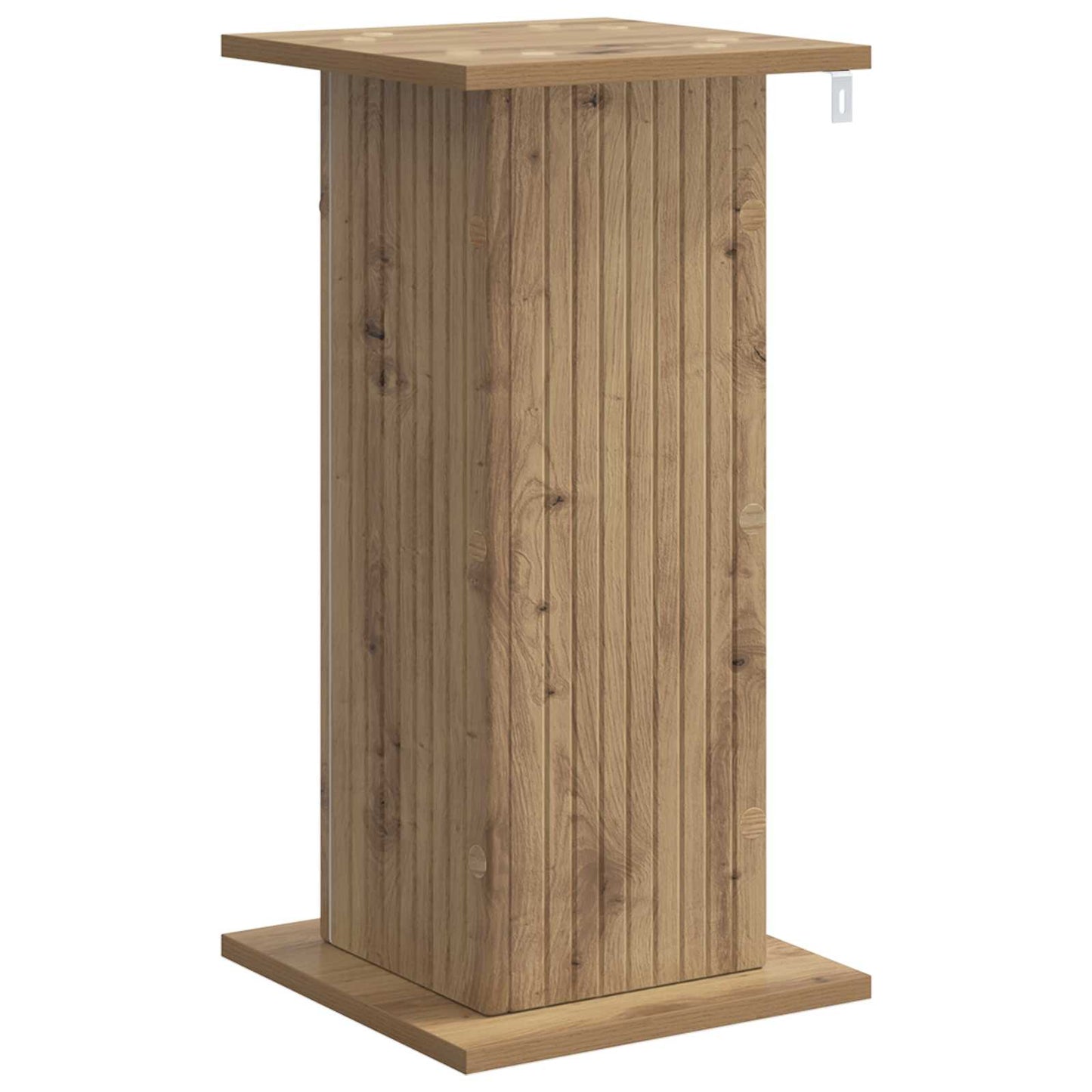 Plantenstandaard Artisanaal eiken 30,5 x 30 x 60,5 cm