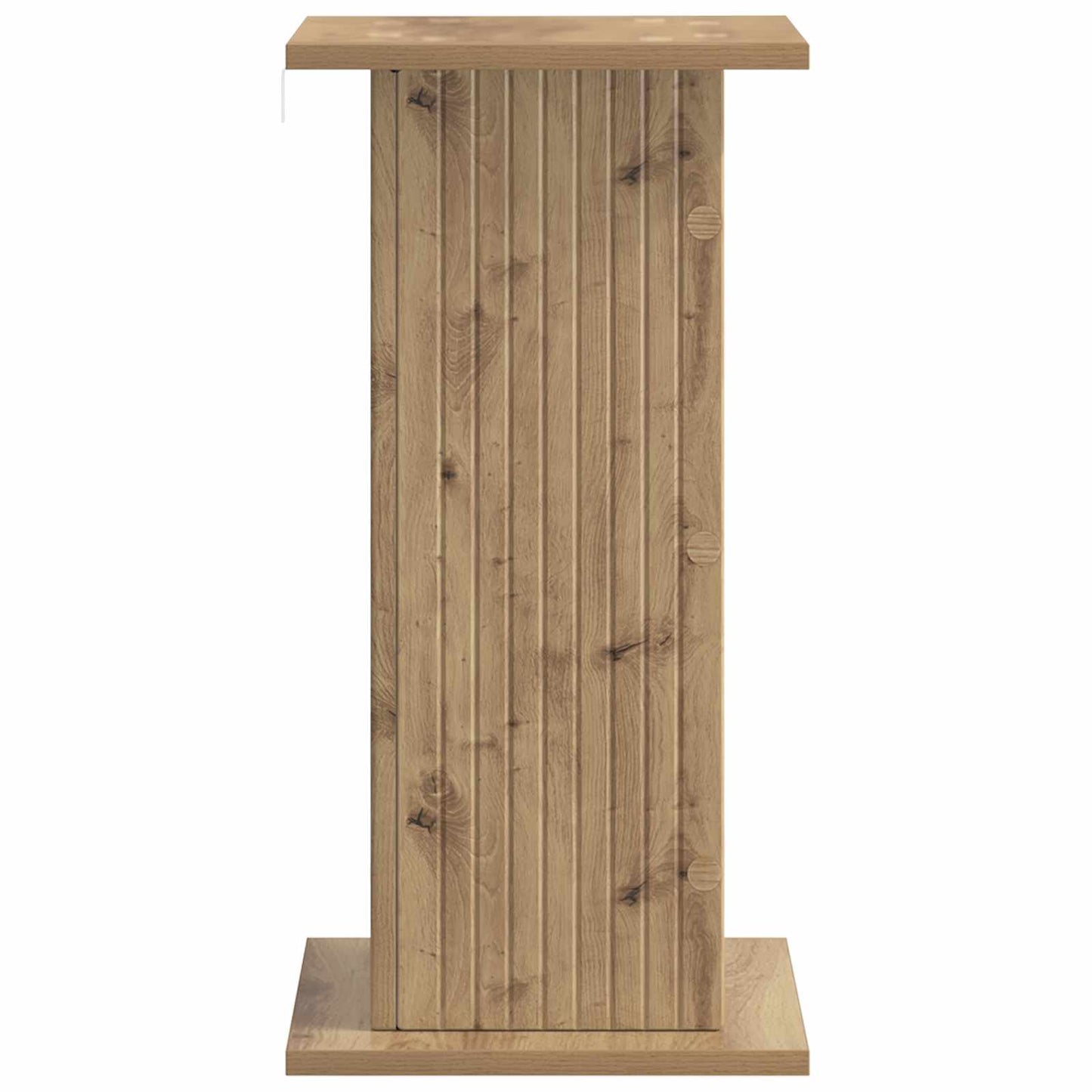 Plantenstandaard Artisanaal eiken 30,5 x 30 x 60,5 cm
