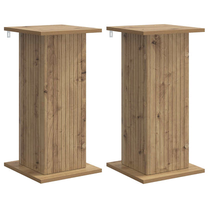 Plantenstandaard 2 pcs Artisanaal eiken 30,5 x 30 x 60,5 cm