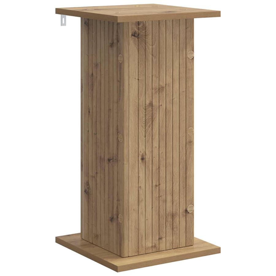 Plantenstandaard 2 pcs Artisanaal eiken 30,5 x 30 x 60,5 cm