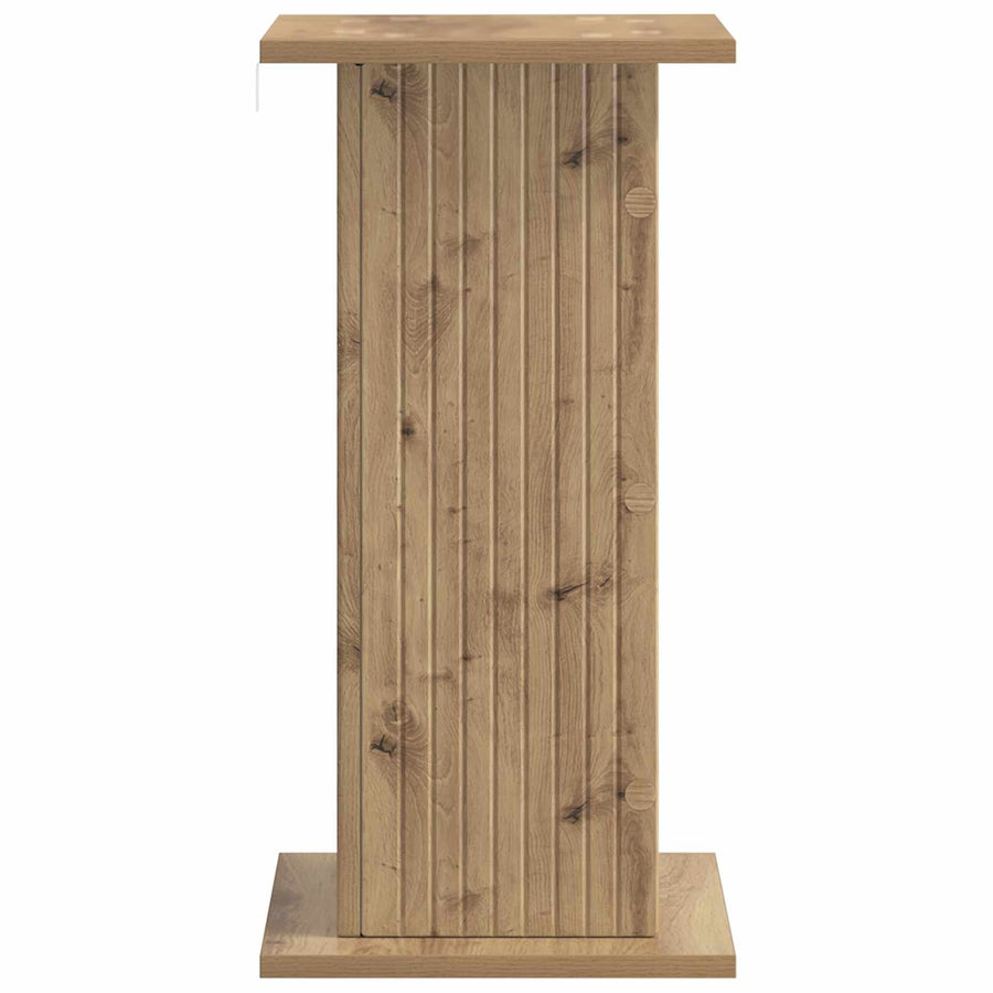Plantenstandaard 2 pcs Artisanaal eiken 30,5 x 30 x 60,5 cm