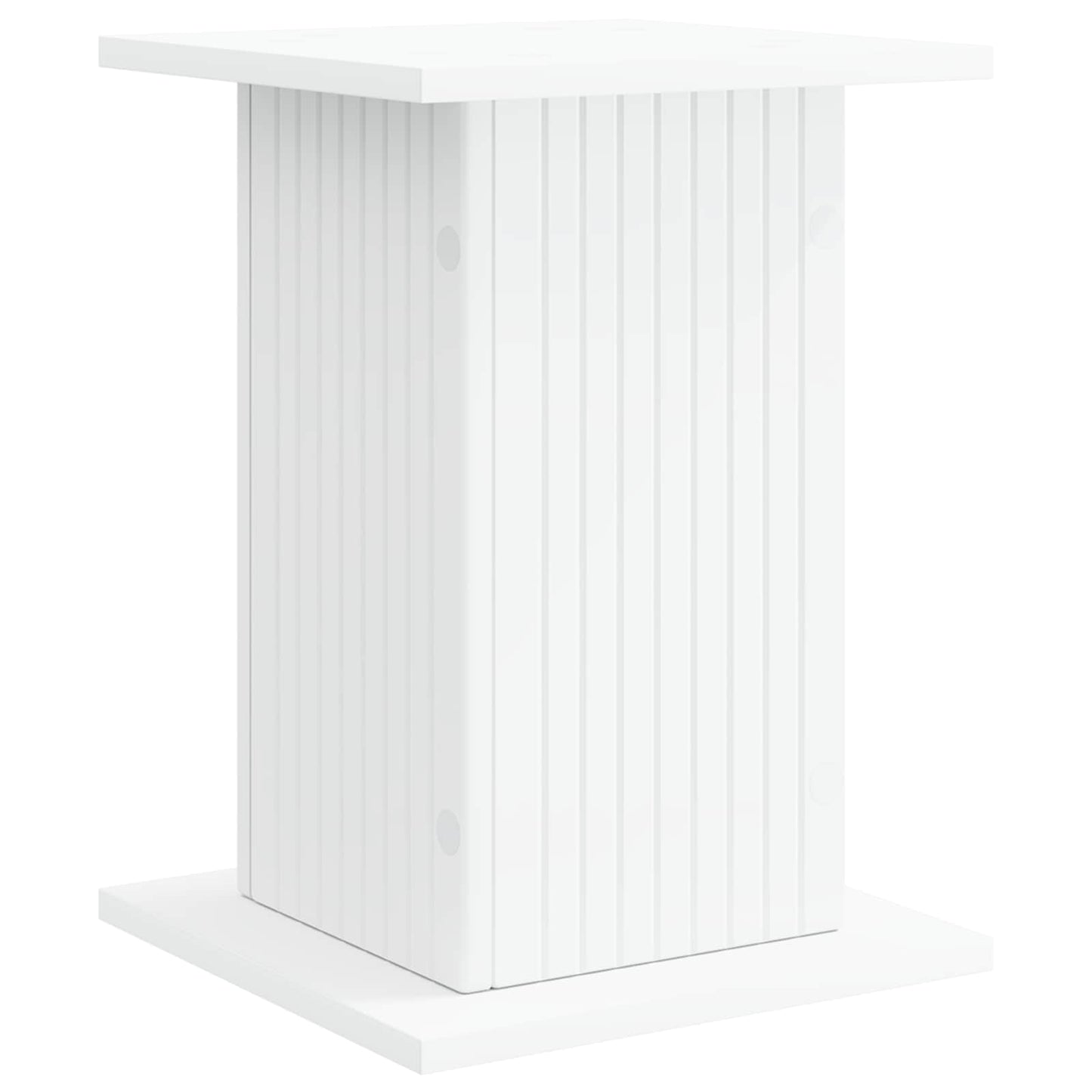 Plantenstandaard Wit 30,5 x 30 x 43 cm Bewerkt hout