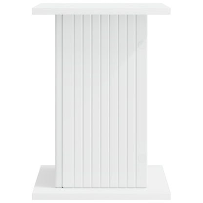 Plantenstandaard Wit 30,5 x 30 x 43 cm Bewerkt hout