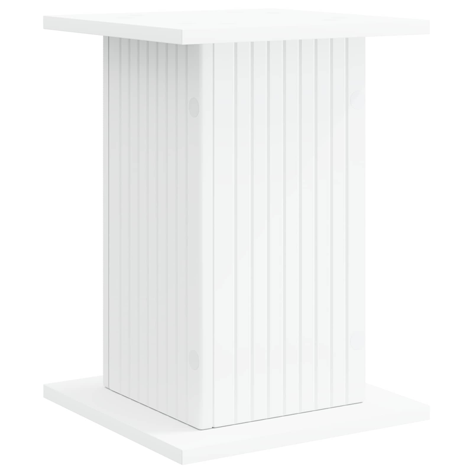 Plantenstandaard 2 pcs Wit 30,5 x 30 x 43 cm Bewerkt hout