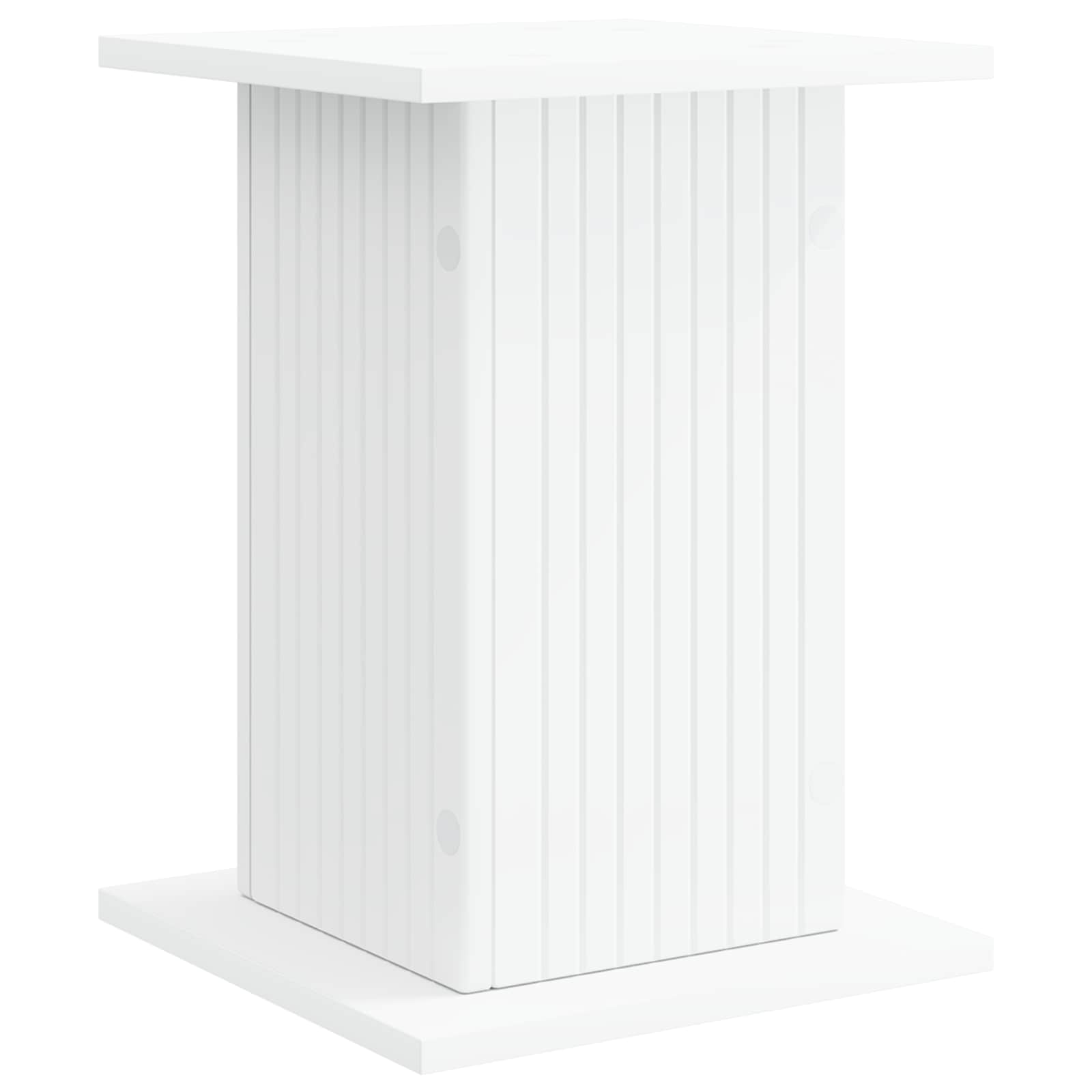 Plantenstandaard 2 pcs Wit 30,5 x 30 x 43 cm Bewerkt hout