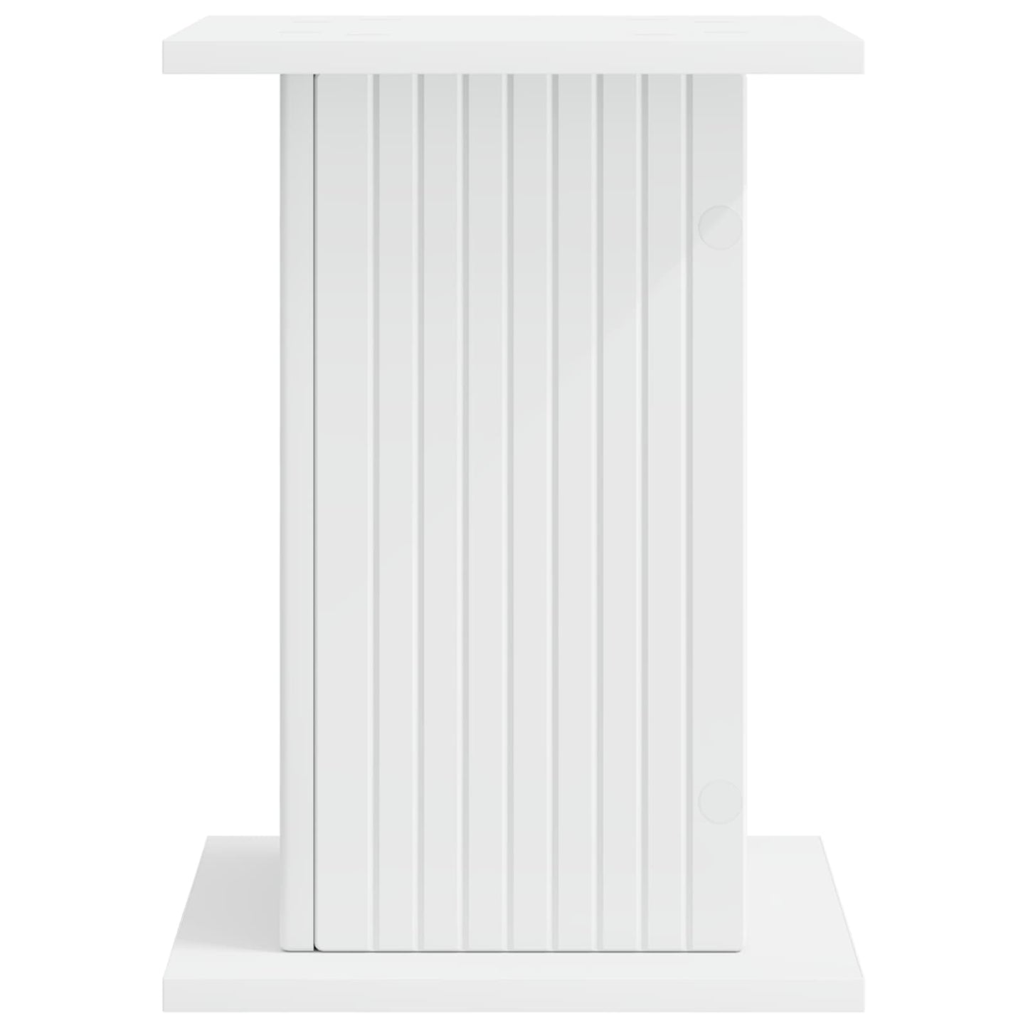 Plantenstandaard 2 pcs Wit 30,5 x 30 x 43 cm Bewerkt hout