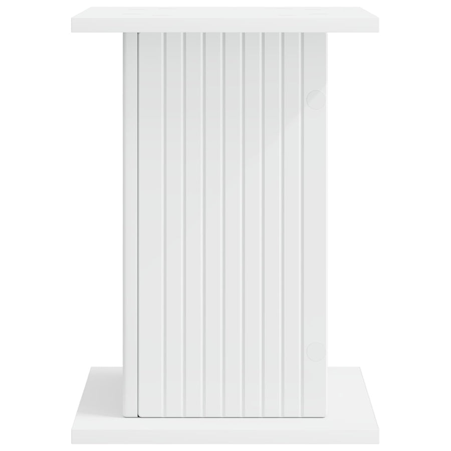Plantenstandaard 2 pcs Wit 30,5 x 30 x 43 cm Bewerkt hout