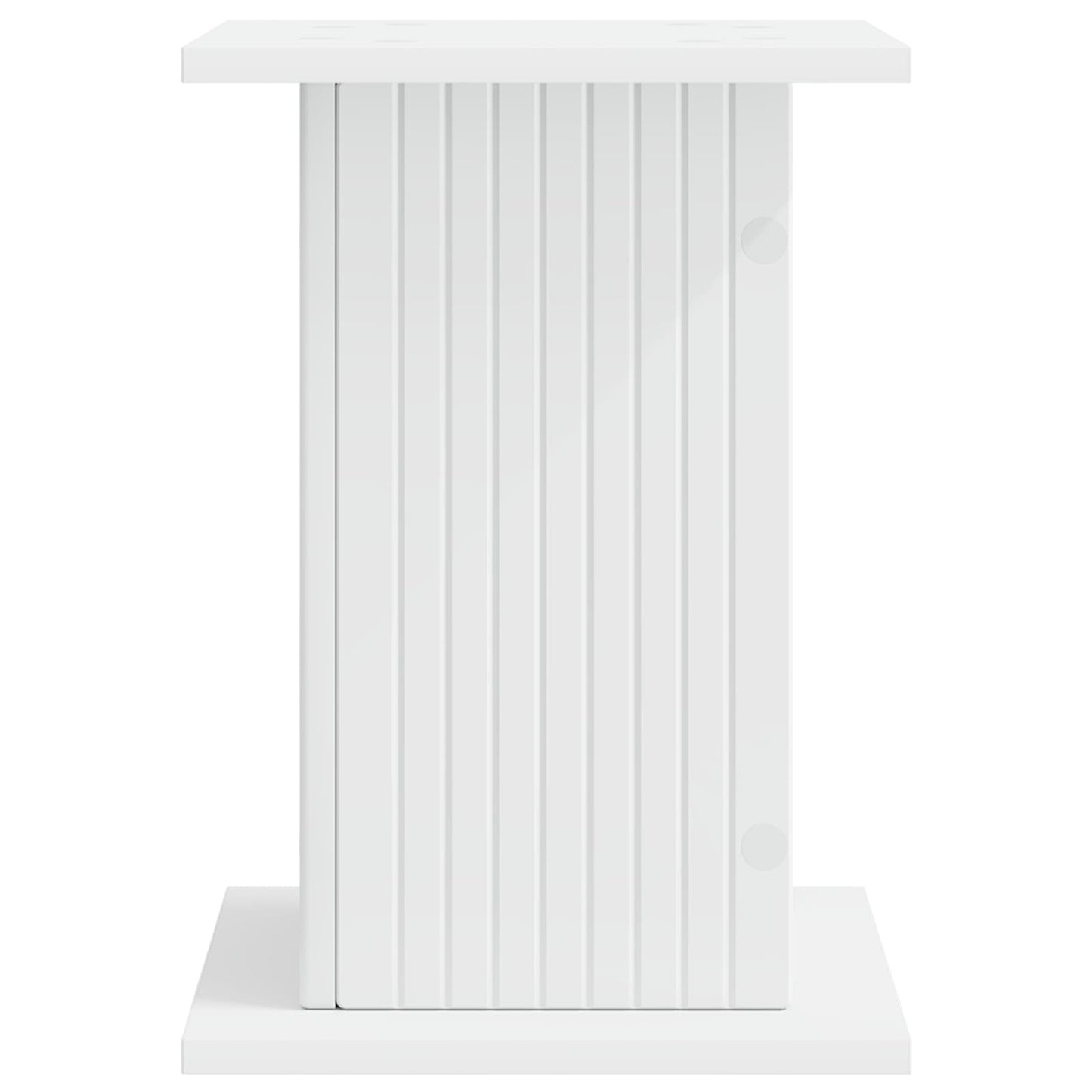 Plantenstandaard 2 pcs Wit 30,5 x 30 x 43 cm Bewerkt hout